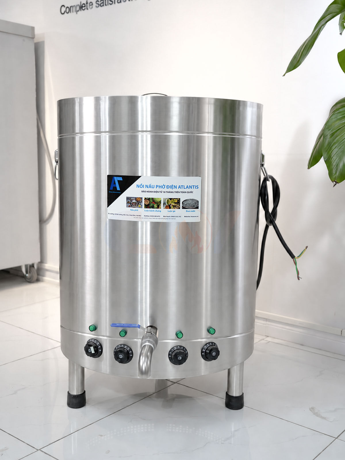 Nồi nấu phở 160 lít mâm nhiệt Atlantis Ames – AL18160M 9 Nồi nấu phở đế tròn 160 lít Atlantis AL18160M basic