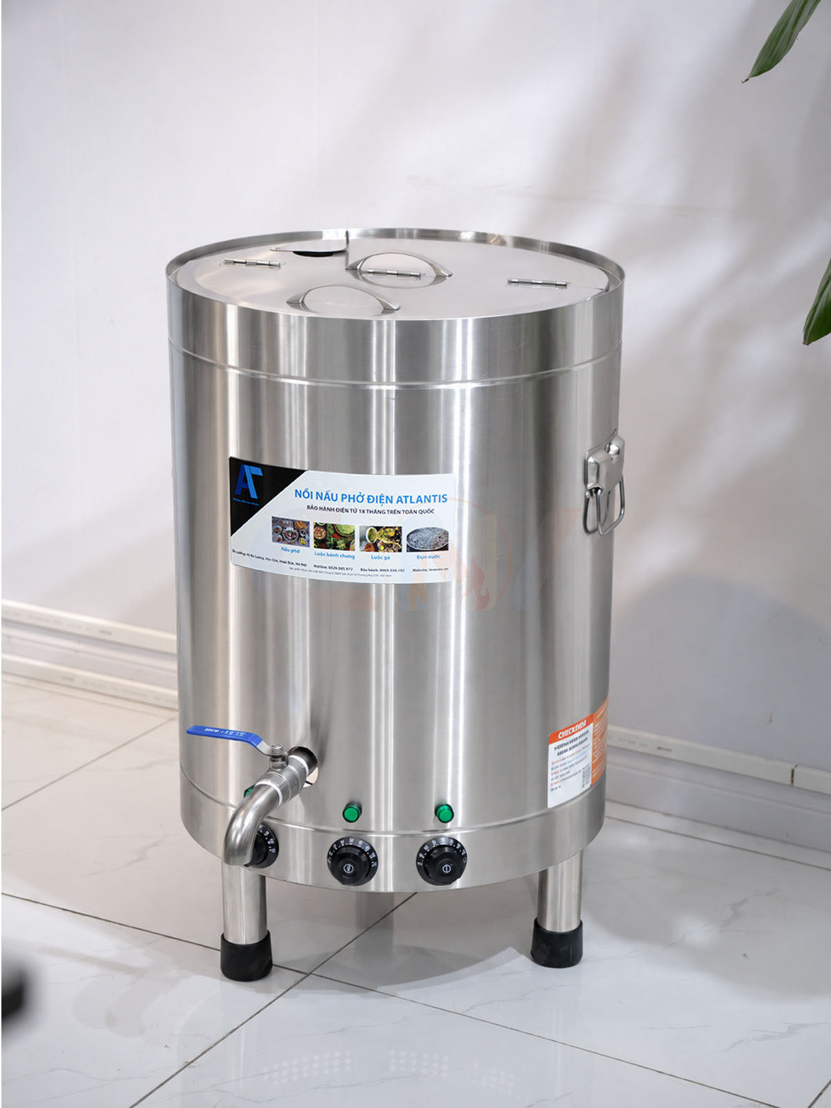 Nồi nấu phở 70 lít mâm nhiệt Atlantis Ames – AL18670M 2 Nồi nấu phở đế tròn 70 lít Atlantis AL18070M basic 1