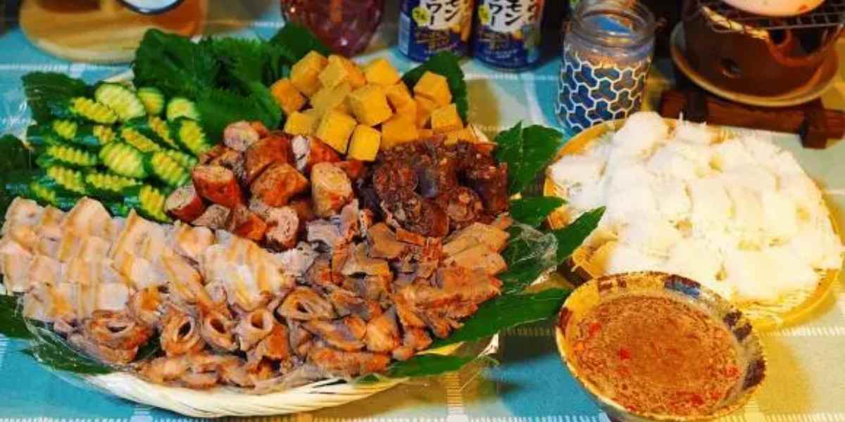 Món bún đậu mắm tôm đã hoàm thành