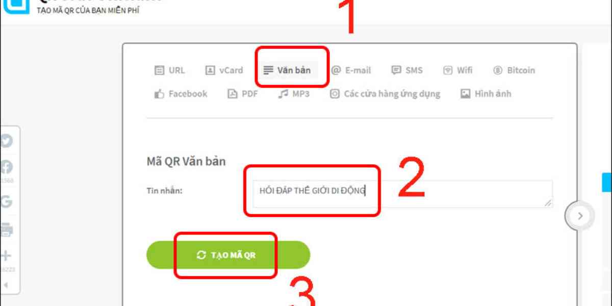 Cách tạo mã QR