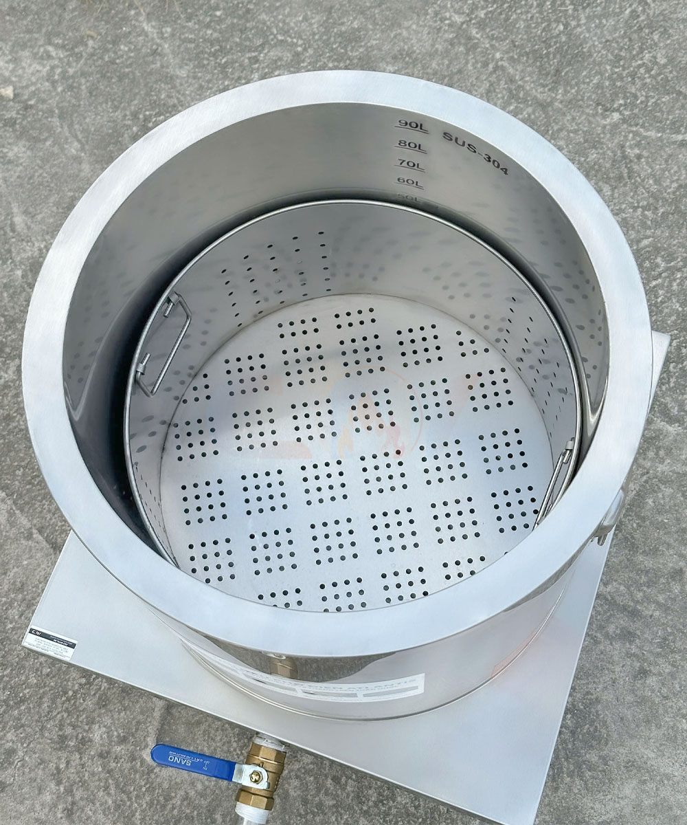 Nồi nấu phở 100 lít Atlantis Square đế vuông mâm nhiệt AL18100S 4 gio dung xuong noi dien atlantis