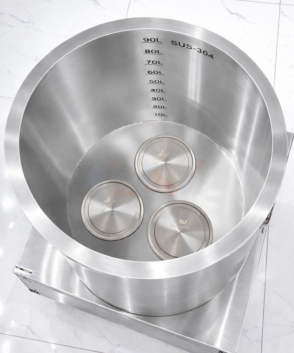 Nồi nấu phở 100 lít Atlantis Square đế vuông mâm nhiệt AL18100S 3 long trong noi dien mam nhiet 100 lit atlantis