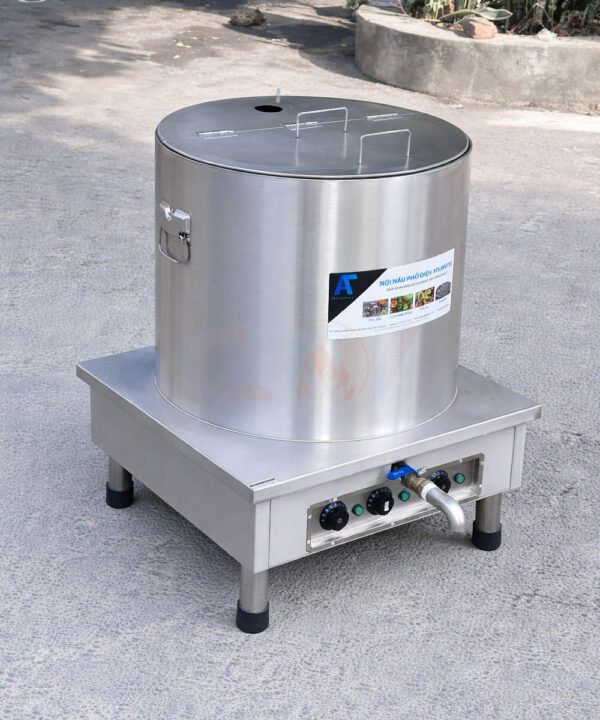 Nồi nấu phở 100 lít Atlantis Square đế vuông mâm nhiệt AL18100S 9 noi nau pho mam nhiet 100 lit atlantis