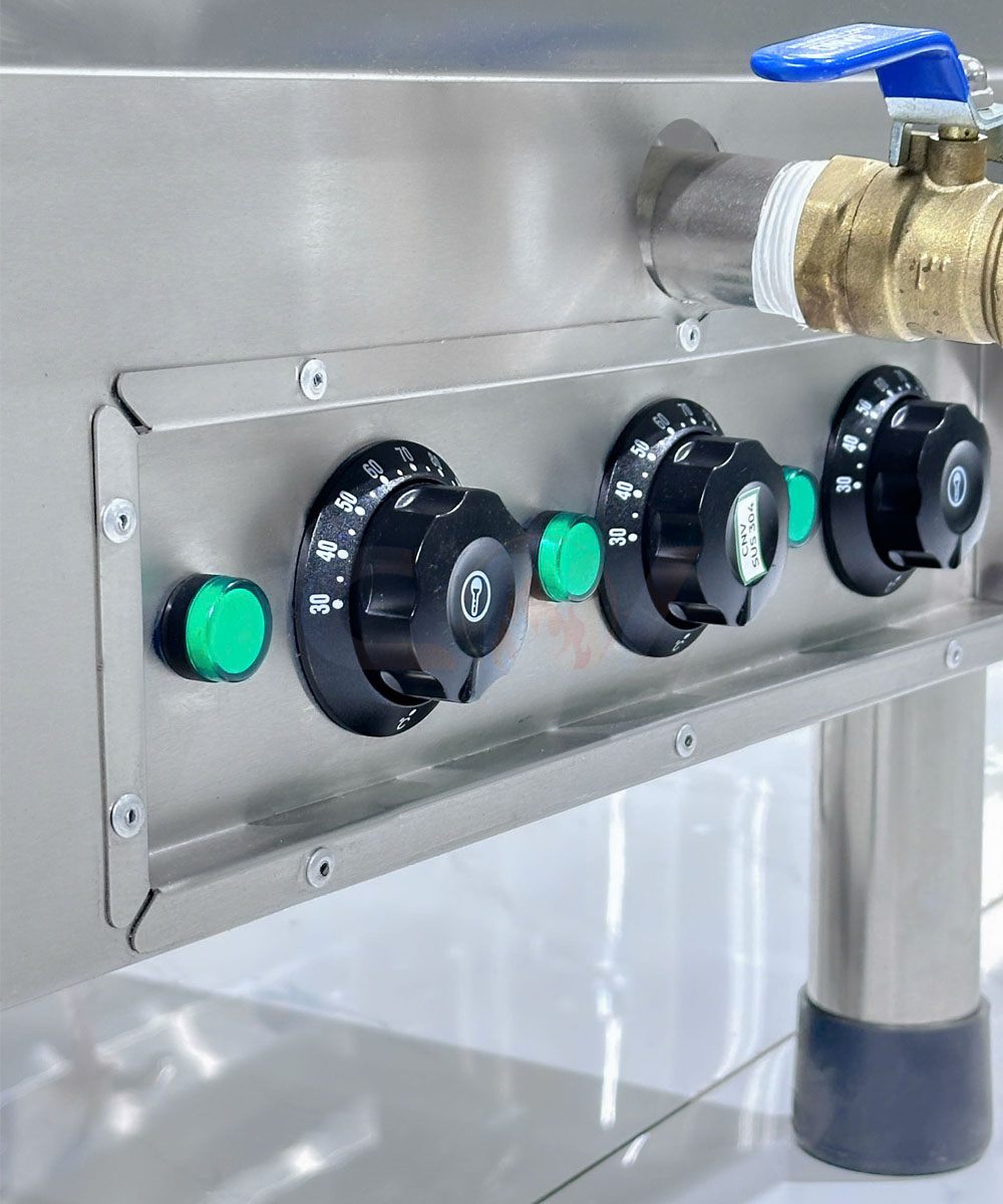 Nồi nấu phở 100 lít Atlantis Square đế vuông mâm nhiệt AL18100S 8 ro le noi dien mam nhiet atlantis 70 lit