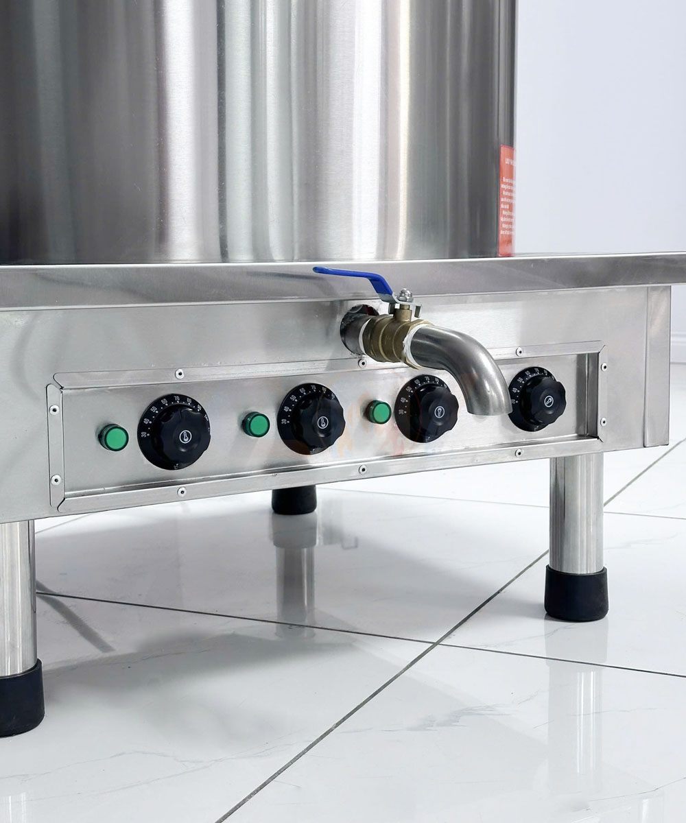 Nồi nấu phở 160 lít Atlantis Square đế vuông mâm nhiệt AL18160S 6 ro le noi dien mam nhiet atlantis