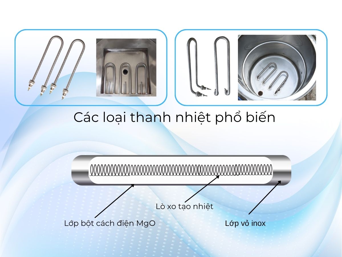 Cấu tạo thanh nhiệt nồi nấu phở