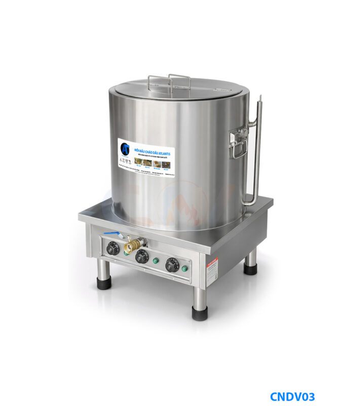 Nồi nấu cháo dầu 70 lít Atlantis thành 5 lớp inox 304