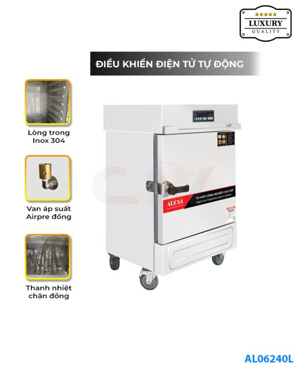 Tủ nấu cơm điện Alexa 6 khay Luxury