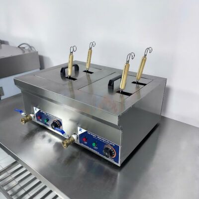 Bếp trụng bún phở 2 ngăn 4 giỏ trụng