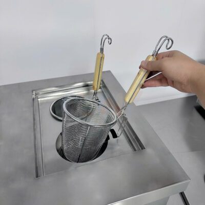 Bếp trụng bún đôi 2 ngăn 4 giỏ trụng