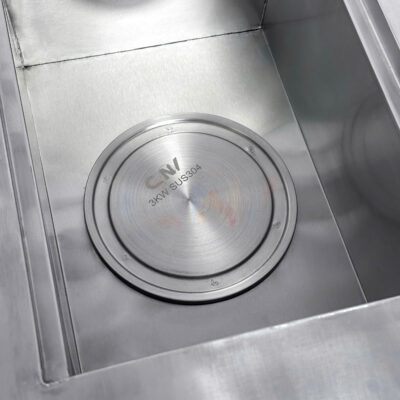 Bếp trụng bún đôi 2 ngăn 4 giỏ trụng