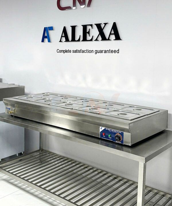 Bếp hâm nóng thức ăn đặt bàn 10 khay Atlantis