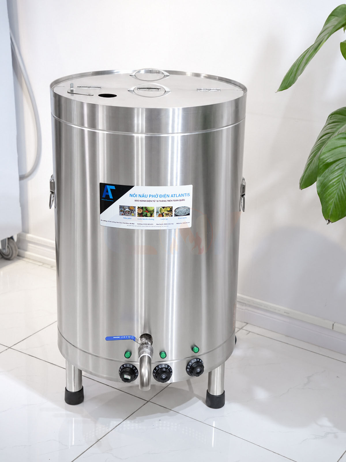 Nồi nấu phở 120 lít mâm nhiệt Atlantis Ames – AL18120M 9 Nồi nấu phở đế tròn 120 lít Atlantis AL18120M basic